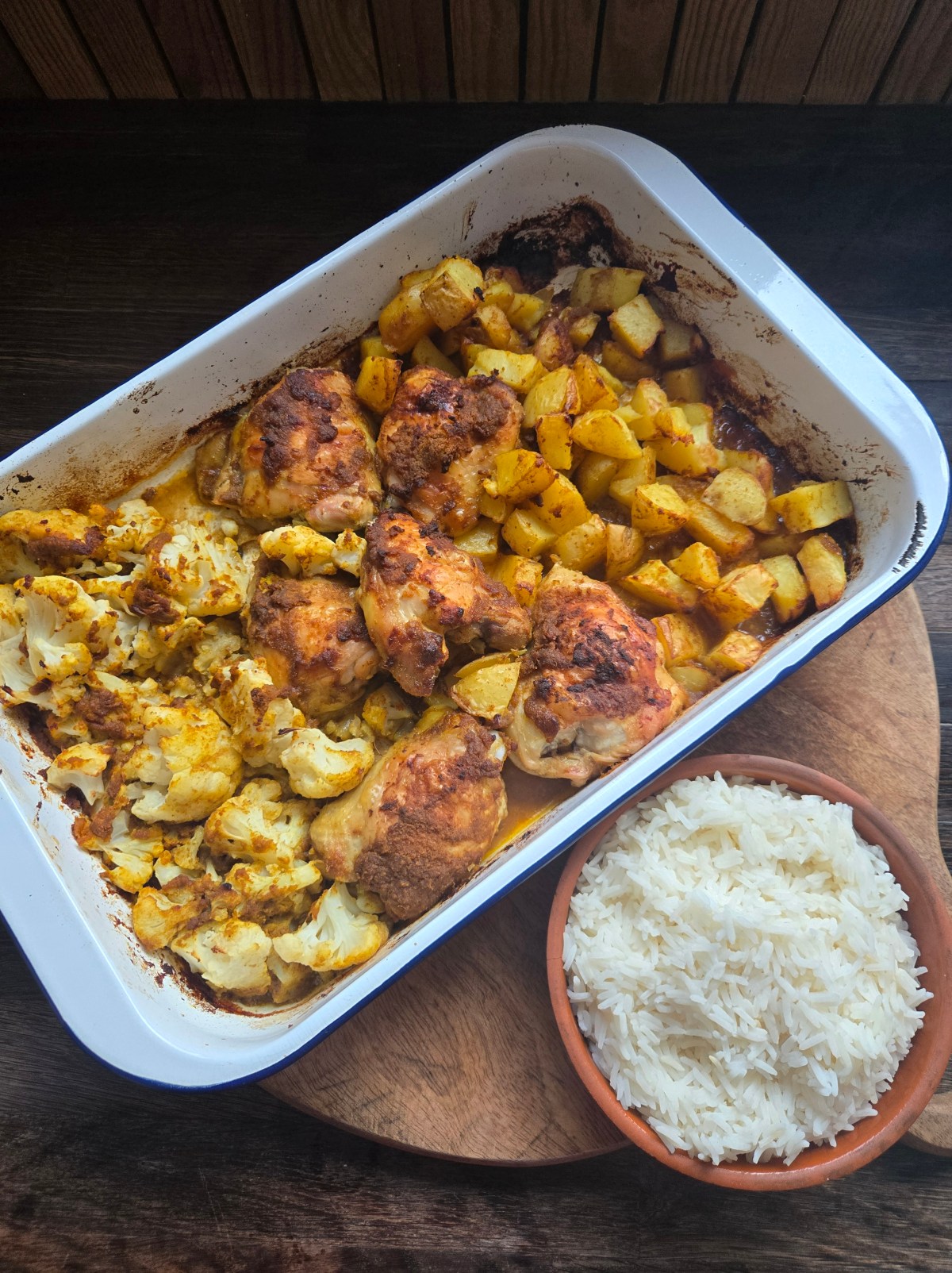 CHICKEN KORMA CAULIFLOWER&nbsp;TRAYBAKE
